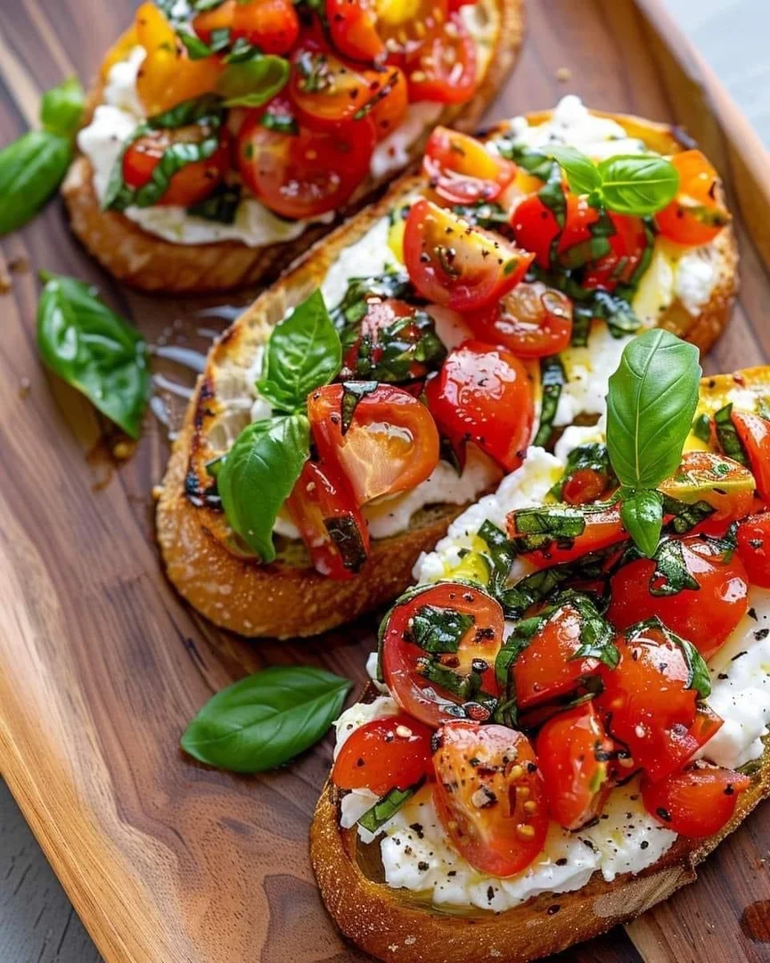 Tomato and Mozzarella Bruschetta — Reunion Catering