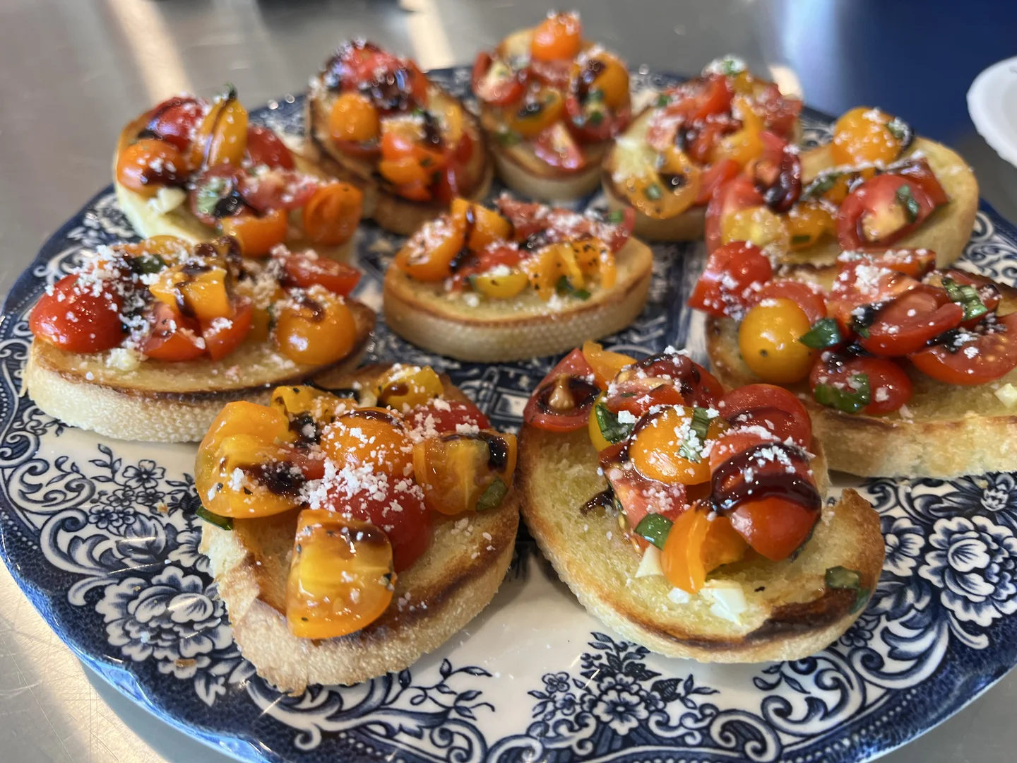 Tomato and Corn Bruschetta — Reunion Catering