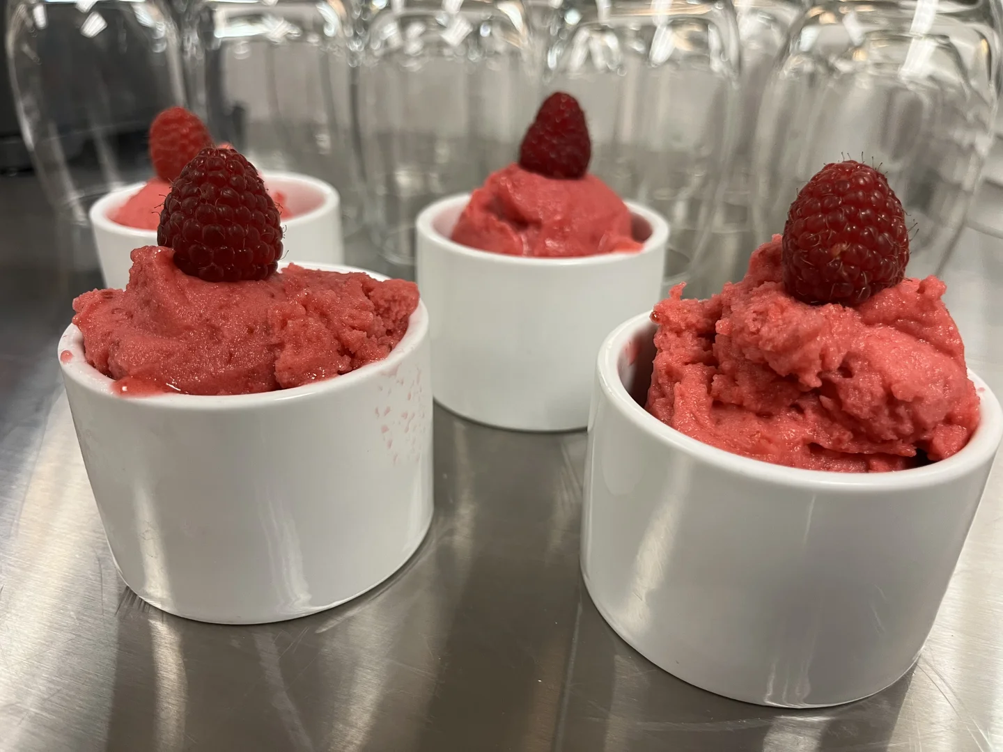 Raspberry Sorbet — Reunion Catering
